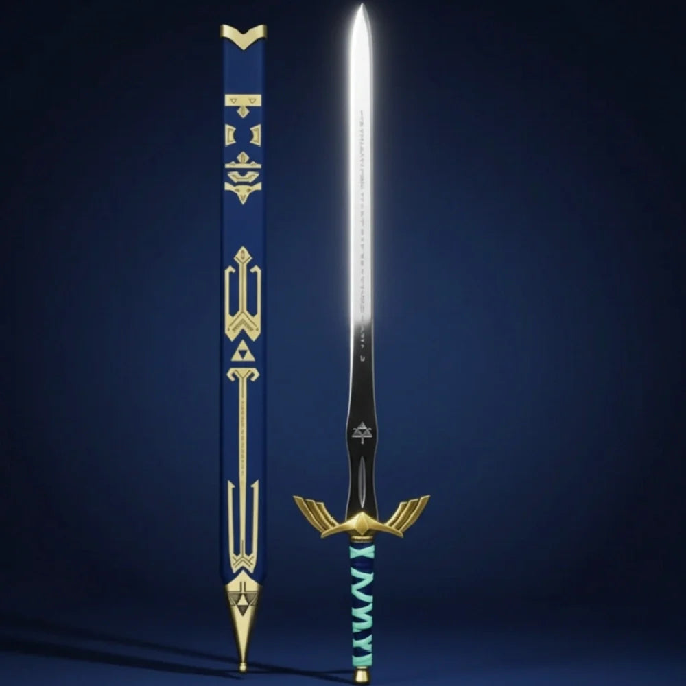 Detailed shot of the Legend of Zelda Master Sword